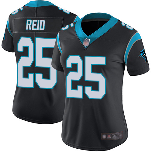 Carolina Panthers Limited Black Women Eric Reid Home Jersey NFL Football #25 Vapor Untouchable